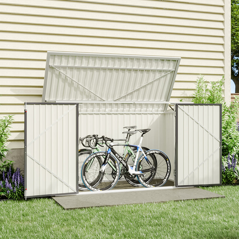 Wide Steel Lockable Garden Bike Shed Bicycle Storage Shed