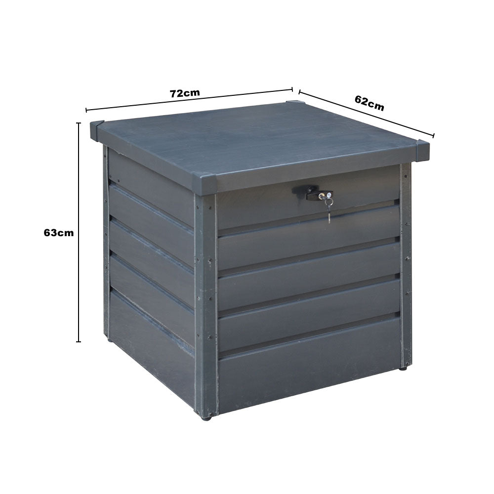 200L Metal Lockable Waterproof Garden Storage Box