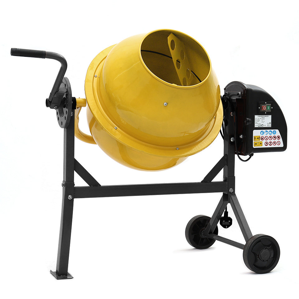 Portable Electric Cement Concrete Mixer with Wheels