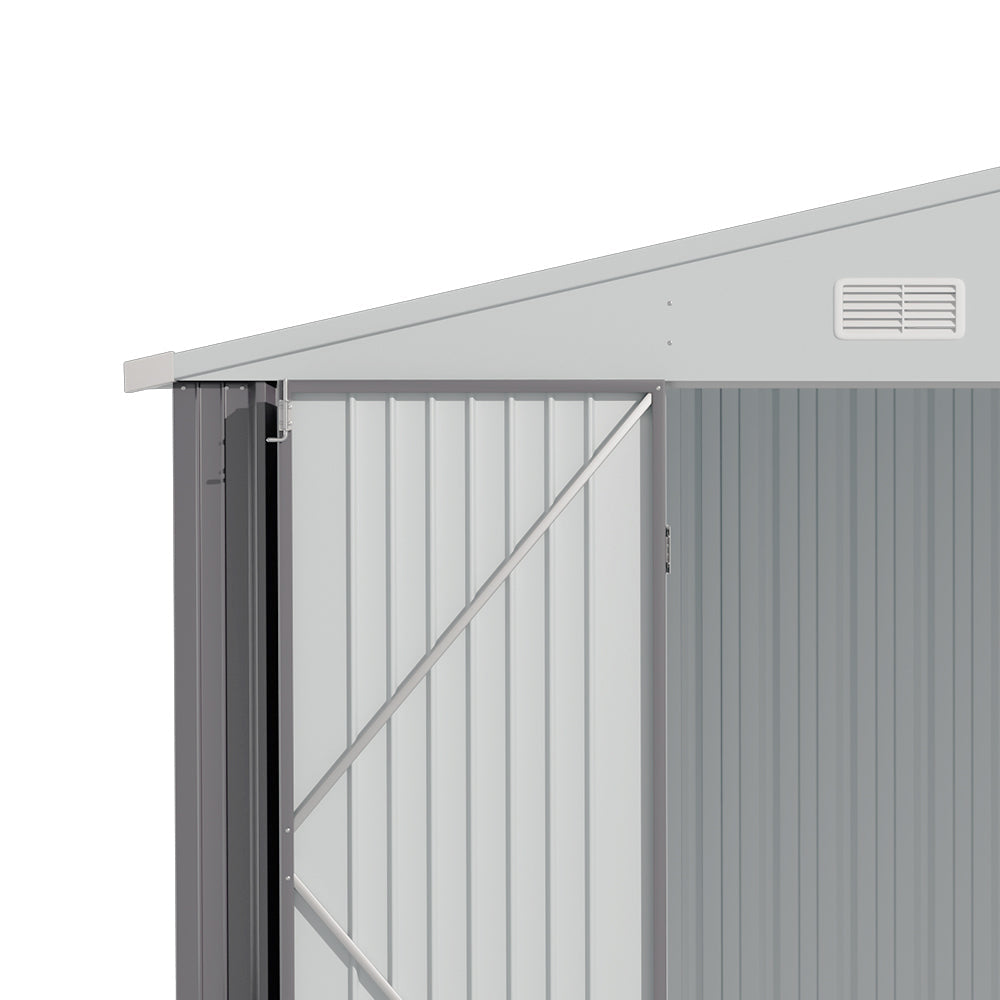 Outdoor Metal Storage Shed with Lockable Door