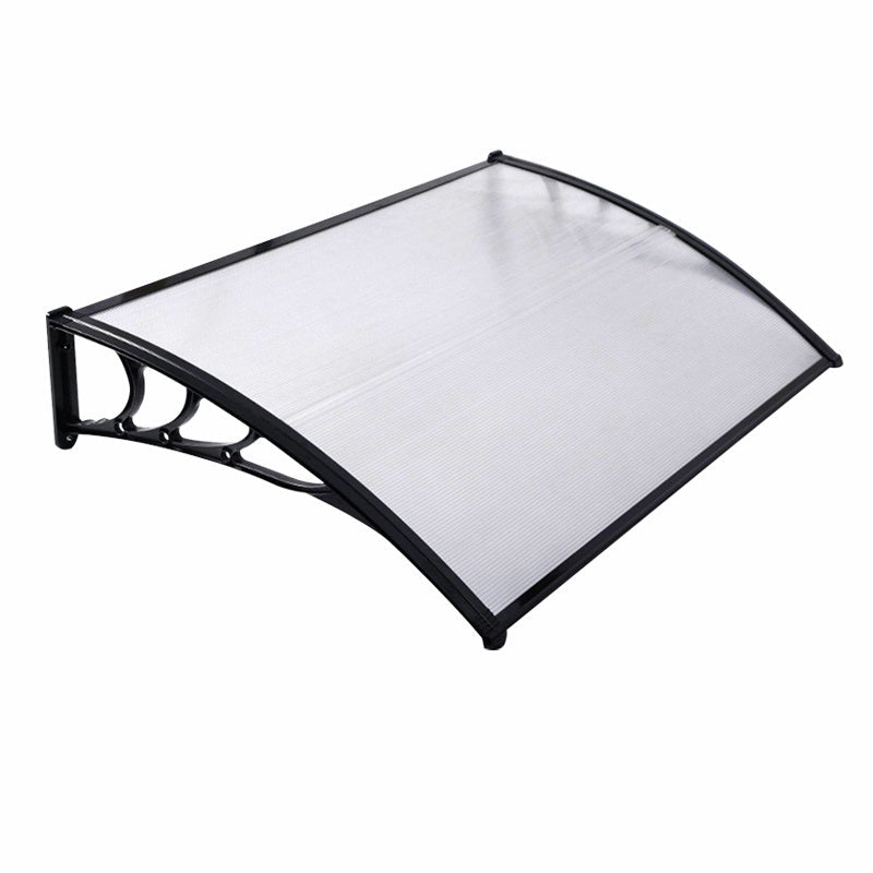 Black Outdoor Curved Shielded Rain Shelter