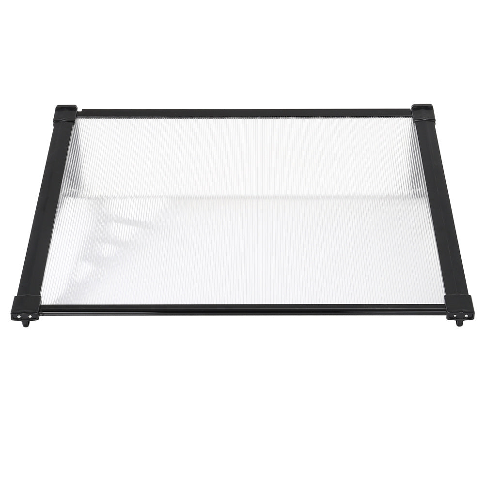 Black Outdoor Flat Shielded Rain Shelter