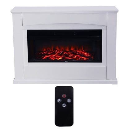 34 Inch Freestanding Fireplace Suite 1800W with Mantel