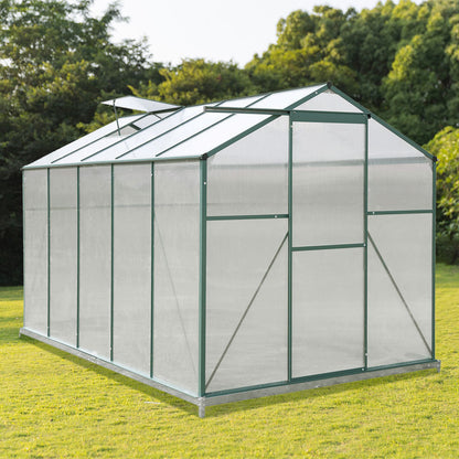 10' x 6' ft Garden Hobby Greenhouse Green Framed with 2 Vents Garden greenhouse Garden Sanctuary 